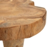 Tabouret artisanal en teck style ethnique naturel Kursi Réductions