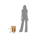 Tabouret en teck artisanal style ethnique Stold Dimensions
