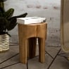 Tabouret en teck artisanal style ethnique Stold Vente