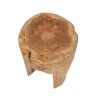 Tabouret en teck artisanal style ethnique Stold Remises