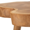 Handgefertigter Hocker aus natürlichem Teakholz im ethnischen Stil Budut Angebot