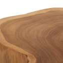 Tabouret artisanal en bois de teck naturel style ethnique Budut Remises
