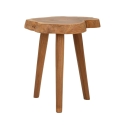 Tabouret artisanal en bois de teck naturel style ethnique Budut Modèle