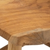 Handgefertigter Hocker aus Teakholz im ethnischen, rustikalen Stil Sel Sales