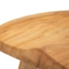 Handgefertigter Hocker aus Teakholz im ethnischen, rustikalen Stil Sel Lagerbestand