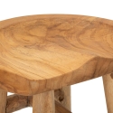 Tabouret en bois de teck artisanal style ethnique rustique Sel Modèle