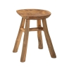 Tabouret en teck design naturel ethnique Sel Slim Remises