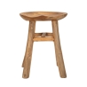 Tabouret en teck design naturel ethnique Sel Slim Offre