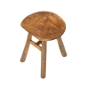 Tabouret en teck design naturel ethnique Sel Slim Réductions