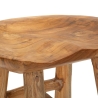 Tabouret en teck design naturel ethnique Sel Slim Catalogue