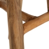 Barhocker aus Teakholz, naturbelassen, ethnisches Design, Sel Slim Auswahl
