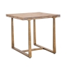 Table carré 80x80cm en bois et métal style industriel Ankara Promotion