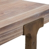 Table carré 80x80cm en bois et métal style industriel Ankara Catalogue