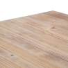 Quadratischer Tisch 80x80 cm aus Holz und Metall im Industriestil Ankara Lagerbestand