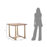 Table carré 80x80cm en bois et métal style industriel Ankara Modèle