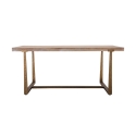 Table à manger en bois et métal 90x180 cm style industriel Ankara Offre