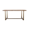 Table à manger en bois et métal 90x180 cm style industriel Ankara Offre