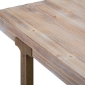 Table à manger en bois et métal 90x180 cm style industriel Ankara Réductions