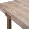 Table à manger en bois et métal 90x180 cm style industriel Ankara Réductions