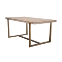 Table à manger en bois et métal 90x180 cm style industriel Ankara Remises