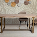 Table à manger en bois et métal 90x180 cm style industriel Ankara Vente