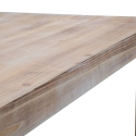 Table à manger rectangulaire en métal et bois 90x150 cm moderne Ankara Catalogue
