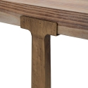 Table à manger rectangulaire en métal et bois 90x150 cm moderne Ankara Choix