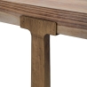Table à manger rectangulaire en métal et bois 90x150 cm moderne Ankara Choix