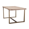Table à manger rectangulaire en métal et bois 90x150 cm moderne Ankara Remises
