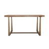 Table à manger rectangulaire en métal et bois 90x150 cm moderne Ankara Réductions