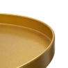 Runder hoher Tisch aus goldfarbenem Metall 51x100cm Doha Katalog