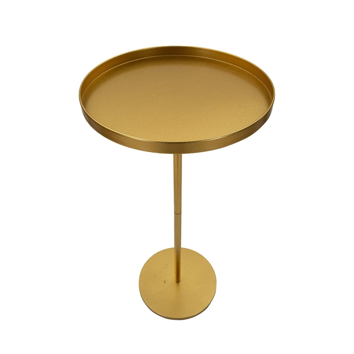 Runder hoher Tisch aus goldfarbenem Metall 51x100cm Doha Aktion Runder hoher Tisch aus goldfarbenem Metall 51x100cm Doha Aktion