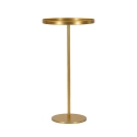Runder hoher Tisch aus goldfarbenem Metall 51x100cm Doha Angebot