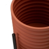 Set de 3 cache-pots modernes ronds en métal coloré Milly Tris Modèle