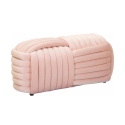 Moderner Design-Pouf aus Samt, geflochten, 90x45x45cm, Softy Kosten