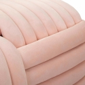 Moderner Design-Pouf aus Samt, geflochten, 90x45x45cm, Softy 