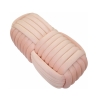 Moderner Design-Pouf aus Samt, geflochten, 90x45x45cm, Softy 