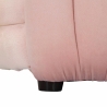 Moderner Design-Pouf aus Samt, geflochten, 90x45x45cm, Softy 