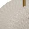 Goldener Metall-Kronleuchter mit dekorierten Glasschirmene Katalog