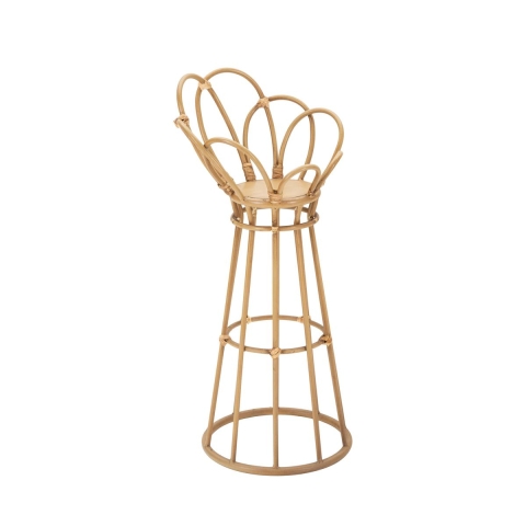 Supports pour plantes en métal et rotin style bohème chic Panama Tower Promotion