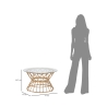 Tavolino rotondo da salotto in rattan e vetro 75x44,5cm Panama Circlce Catalogo