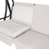 Dondolo da giardino 3 posti tetto parasole 230x120x165cm grigio Deluxe Catalogo