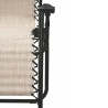 Chaise longue de plage et jardin Rio, inclinable et pliable 