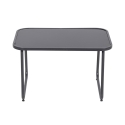Ensemble de jardin 4 places en acier table basse avec plateau en verre coussins Cannes Remises