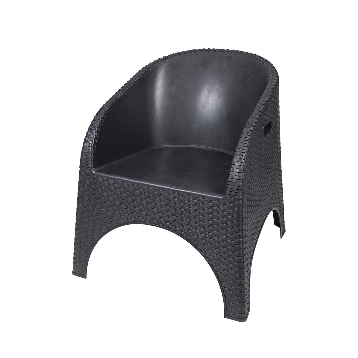 Poltrona da esterno in plastica effetto rattan Pachà Promozione Poltrona da esterno in plastica effetto rattan Pachà Promozione