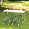 Ensemble table valise et 4 tabourets pliants de camping Pic-Quick Vente
