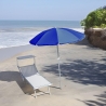 Parasol de plage en aluminium Ø2,20m 8 baleines avec sac inclus Rimini Vente