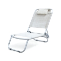 Chaise de plage pliable avec coussin en aluminium Grecia Réductions