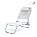 Chaise de plage pliable avec coussin en aluminium Grecia Promotion
