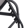 Chaise longue de plage structure en acier, PVC et polyester Varadero Réductions
